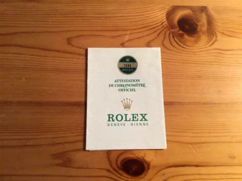 rolex anno bisogno di certificato